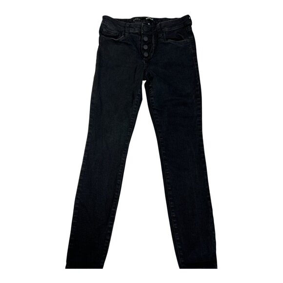 STS Blue Denim - STS Blue Women’s Alice Ankle Skinny Black Jeans Size 27 Cotton Button Fly